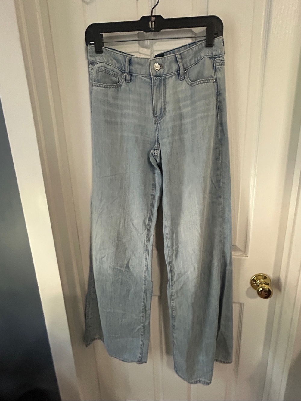 White House Black Market Light Blue Wide Leg Jeans